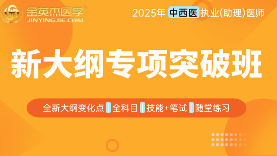 2025年中西医助理医师新大纲专项突破班